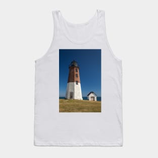 Point Judith Lighthouse Blue Sky Tank Top